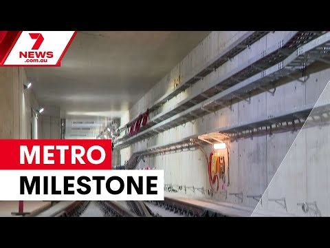 Western Sydney Airport metro trackwork complete despite delays | 7NEWS