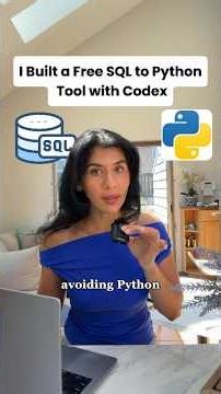 Build a Free SQL to Python Tool with Codex