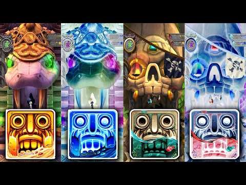 Temple Run 2 Blazing Sands Vs Temple Run 2 Pirate Cove - color vs negative color gameplay endlessrun