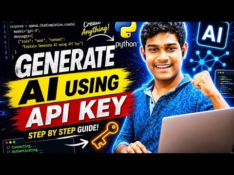 How to Generate AI Using API Key (Step-by-Step Guide for Beginners) 🔥