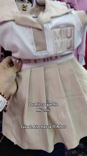 Outfit Coquette Miu Miu para Niñas en Ecuador