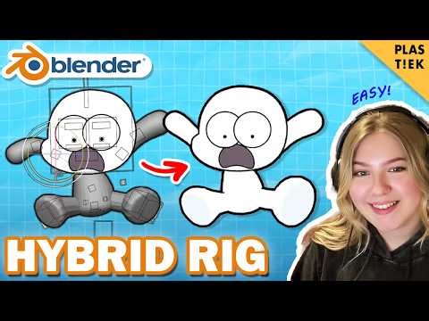 The Easiest Blender Grease Pencil Hybrid Rig You'll Ever Build