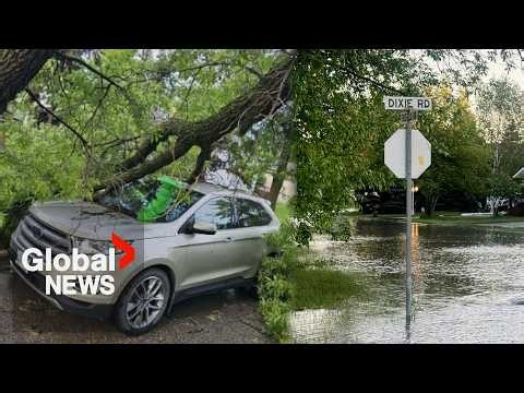 Stormy weather pummels Winnipeg, leaves thousands without power