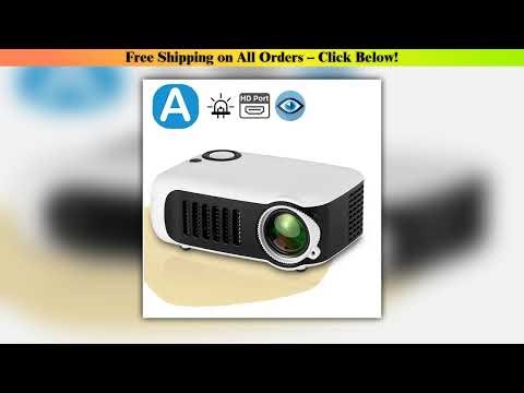 AUN A2000 Mini Projector Home Theater Portable Projector 3D LED Smartphone TV Laser Beamer for