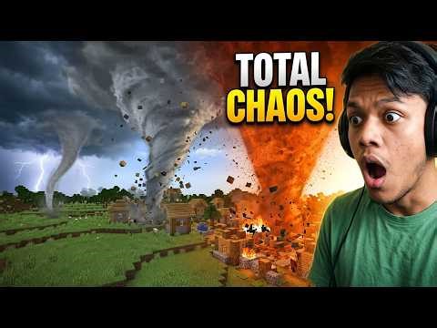 REALISTIC Tornado Destroyed My Village in Minecraft