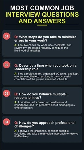 most common job interview questions and answers 25