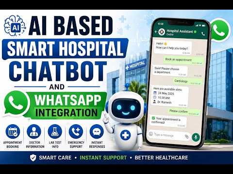 AI based smart hospital chat bot and WhatsApp integration #ai #viral