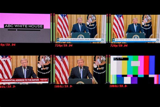 ABC, NBC, CNN do not air Trump's election-security speech live on primary channels