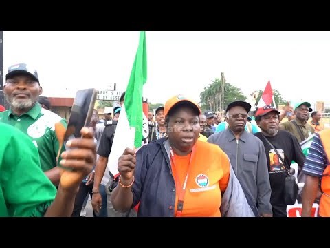 Nigeria labour union protest insecurity in Lagos
