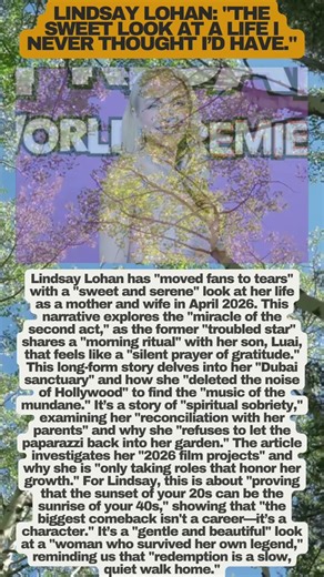 Lindsay Lohan'S HEARTFELT Look: "I’m Finally Whole" ߕ️ߑ #LindsayLohan #motherhood