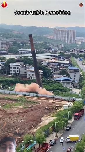 ⚡ Power Tower Collapse in Seconds 😱 | Dangerous Demolition Gone Wrong!#shortvideo