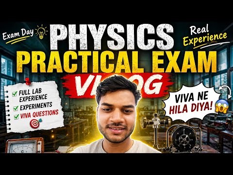 Physics Practical Exam Vlog 2026 🔥 | Full Lab Experience 😱 | Experiment