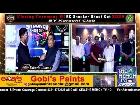 Zakaria Usman Individual Interview At KC Snooker Shootout 2026 | Grand Final & Closing Ceremony