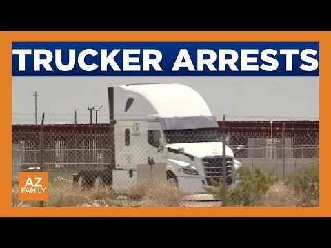 Border patrol arrests dozens of semi-truck drivers in US illegally