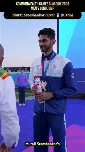 When Murali Sreeshankar Made History at CWG 2026 🥈🇮🇳 #trendingshorts #commonwealthgames #longjump