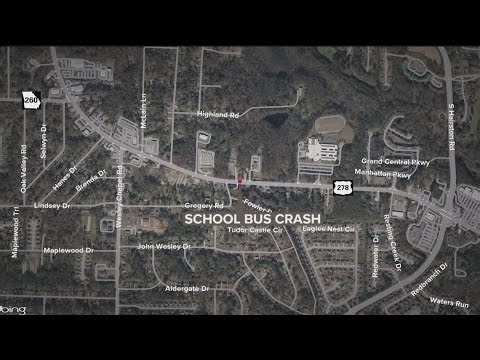 Crash involving school bus in DeKalb County