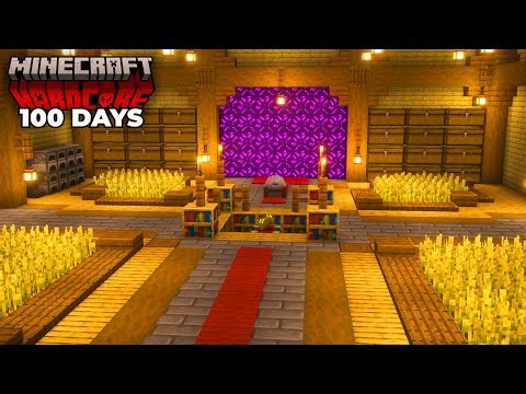 I Spent 100 Days UNDERGROUND in Minecraft Hardcore