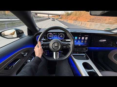NEW 2026 Mercedes CLA POV Drive on the Autobahn! 800km Range Tesla KILLER!