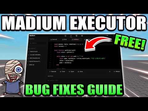 *FREE* Madium Executor - Fix Most Bugs & Errors (Roblox Tutorial)