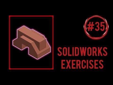 SolidWorks practice exercises for beginners || Exercise #35