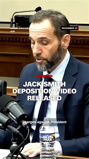 The House Judiciary Committee on New Year's Eve released a transcript and video of its closed-door hearing with Jack Smith, the former special counsel who led the two failed prosecutions of President Donald Trump. | CNN