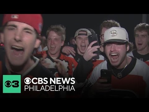 Philadelphia Flyers fans react after team clinches spot in playoffs for first time in 5 seasons