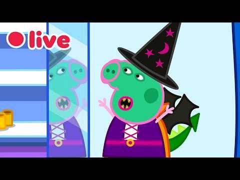 🔴 LIVE: Peppa Pig at HALLOWEEN! 👻 Peppa & Baby Evie’s Spookiest Adventures 🎃 | FULL Episodes | 4K