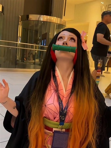 Nezuko chan 😂 Zenitsu core 😂 #cosplay #demonslayer #kimetsunoyaiba #animecosplay #nezuko #kny