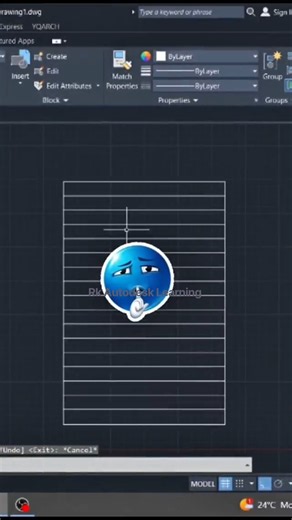 🤫🤫Quick AutoCAD Tips : ARRAY +OFFSET 😳😳?? #autocad #learning #facts #explore