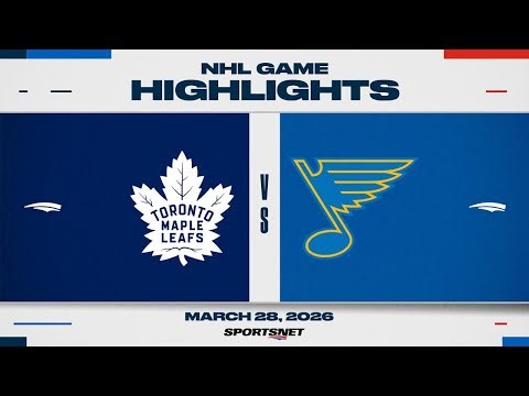NHL Highlights | Maple Leafs vs. Blues - March 28, 2026