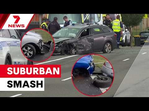 Alleged drunk driver smashes into parked cars on Colyton street in Sydney’s west | 7NEWS