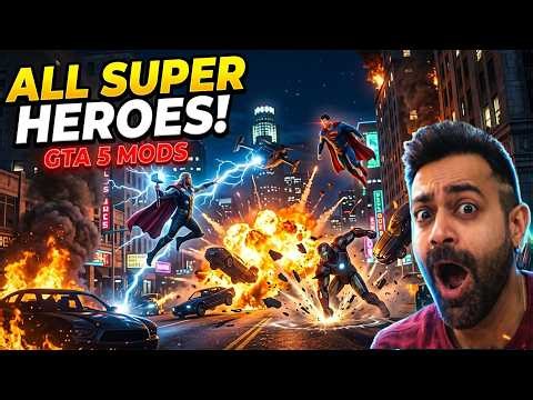 GTA 5 LIVE SUPERHERO MODS 🔥 HULK VS KONG And Many More Superheroes | Part 71