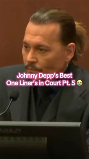 Johnny Depp's Best One Liners in Court Pt. 5 😭 #johnnydepp #johnnydepptrial #amberheard #oneliner