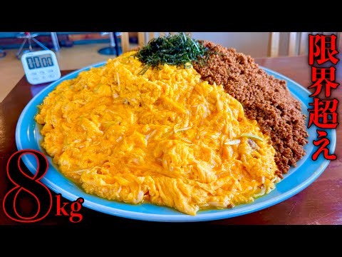 【大食い】総重量8kgの2色そぼろ丼の完食チャレンジを目指した結果【大胃王】