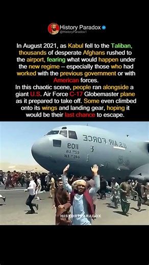 They Saw an American Plane as Their Last Hope #history #usa