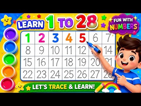 Learn Numbers 1–30 🔢 | Count with Colors & Fun 🌈 | Toddler Learning Videos