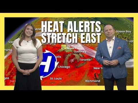 Intense heat moves across Canada breaking a national record | #WeatherAM