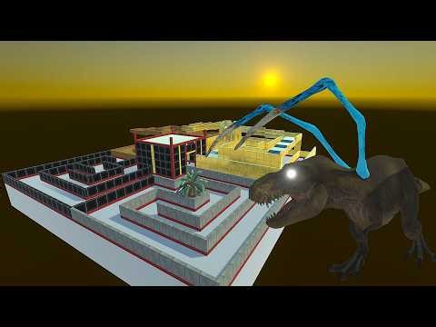 ESCAPE FROM ALIEN REXY T REX #1- Animal Revolt Battle Simulator - LAST SURVIVOR