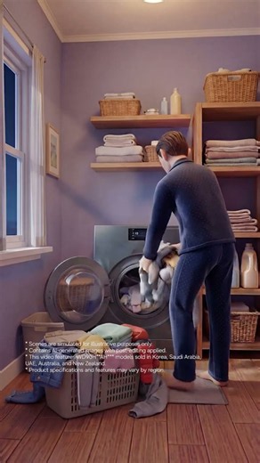 Before & After Bespoke AI Laundry Combo - Large Capacity & All-in-One｜Bespoke AI｜Samsung