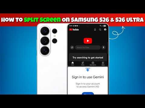 How To Use Split Screen On Samsung Galaxy S26 Ultra | Enable Split Screen