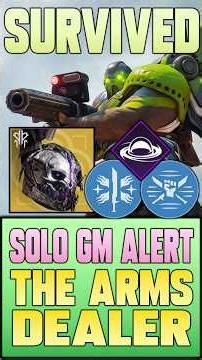 VOID Titan Helm of Saint-14 Build Solo Flawless GM Alert The Arms Dealer !!