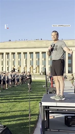 Pete Hegseth Joins 600 Troops For Pentagon Workout | N18G