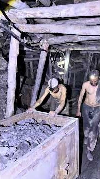 Black diamond mining with 3200 feet’s deep underground working #coalminer #blackdiamond #minelife