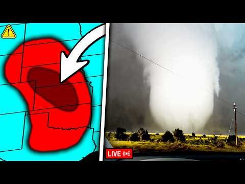 LIVE Tornado Warning In Missouri - Storm Chaser With Meteorologist Coverage