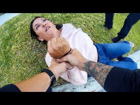 Abuser Gets One of the Smoothest Taser Shots We've Seen