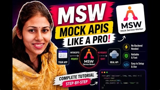 Mock Service Worker (MSW) Tutorial | Mock APIs Like a Pro 🚀 | Sanjeev Kumar