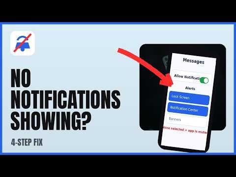 How to FIX iPhone Notifications NOT Showing (2026)