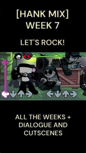 "LET'S ROCK!" [HANK MIX] WEEK 7 #fnf #fnfmod #foryou #tricky #trend #viral