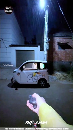 She Turned Her Beautiful Car into a Cozy Rain Shelter...Rain!😱🌧️| #factsintamil #factsulagam #short