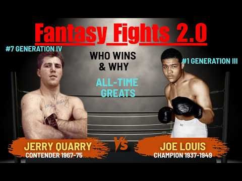 All Time Greats Jerry Quarry vs Joe Louis Fantasy Fights 2 0